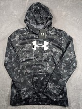 Under Armour Hoodie Boys Youth Size XL Black Loose Fit Lightweight Fleece