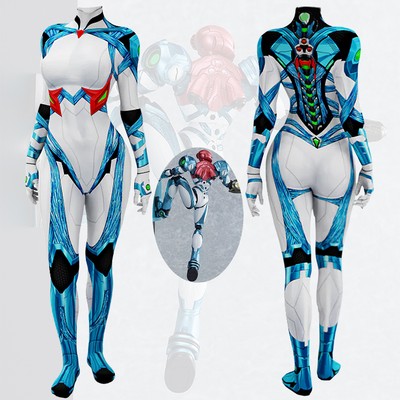 Samus Aran Bodysuit Metroid Costume Cosplay suit