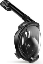 G2 Full Face Snorkel Mask with Latest Dry Top System,Foldable 180 Degree Panoram