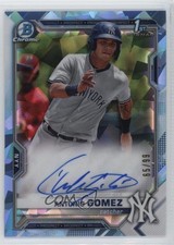 2021 Bowman Sapphire Chrome Prospects Aqua Refractor /99 Antonio Gomez Auto 3hd