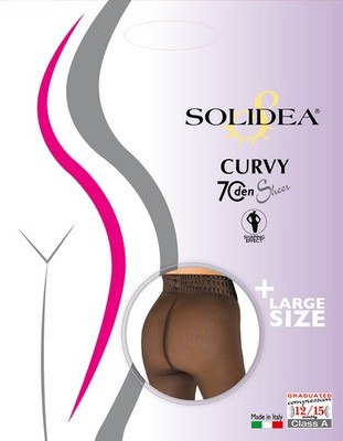 Solidea Curvy 70 Transparente Strumpfhose Farbe Schwarz GrÃ¶ÃŸe 1s-xl