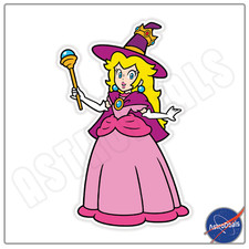 Super Mario Princess Peach Halloween sticker window laptop bumper vinyl decal