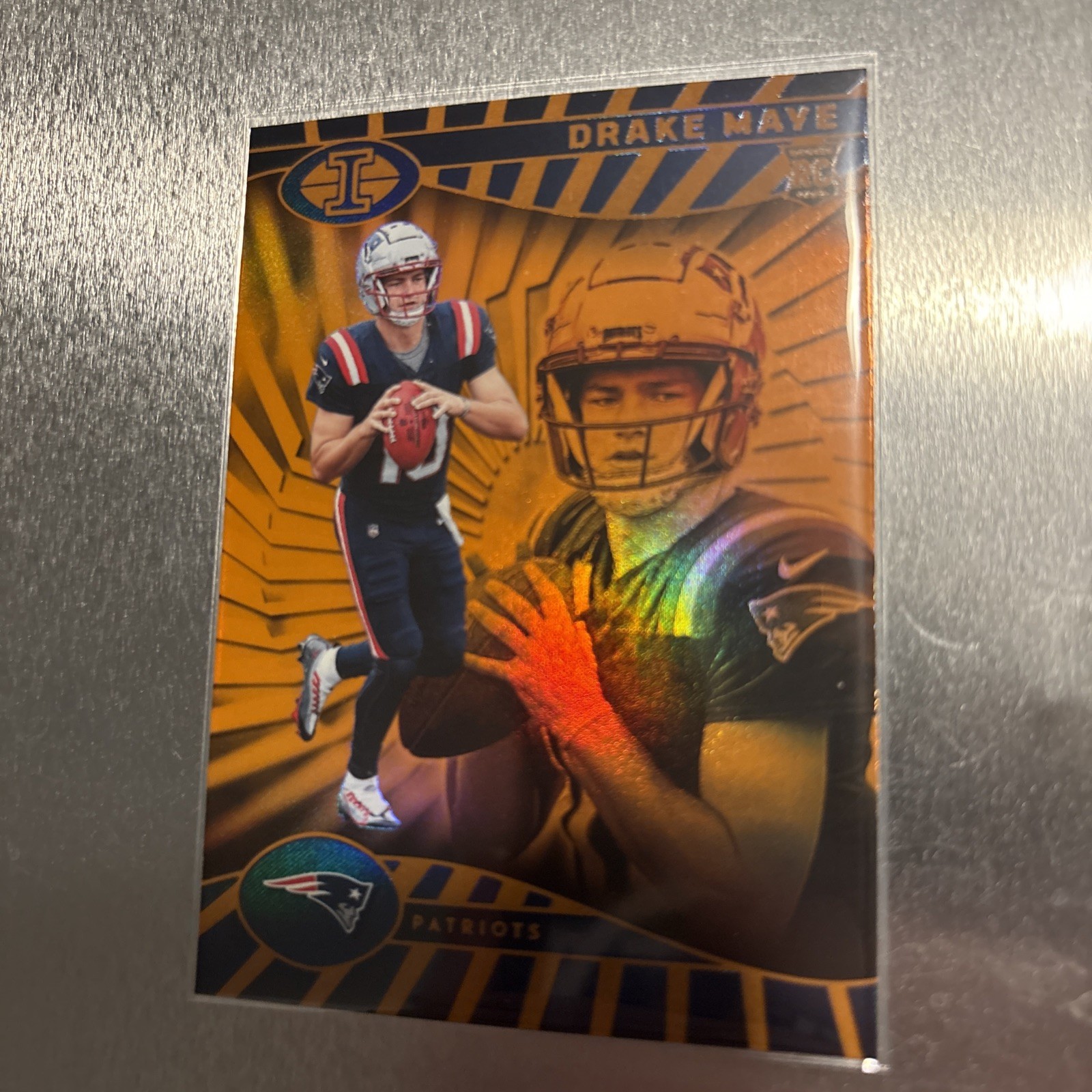 2024 Panini Illusions - Drake Maye #59 Trophy Collection Orange (RC)