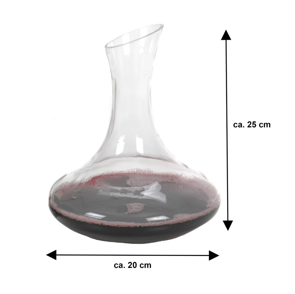 Weinkaraffe Weindekanter Dekanter Weinspender 1778 ml Glas Wein Dekantierer      - Bild 2 von 3