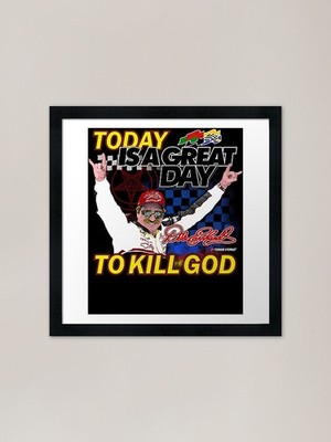 Dale Earnhardt Earn hard Kill God F Framed Wall Art Poster Canvas Print Picture