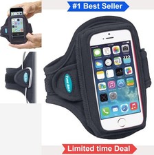 Running Armband iPod Touch 5th 6th 7th Generation Black Neoprene Adjustable