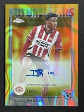 Isaac Babadi 2024-25 Topps Chrome UCC Future Stars Gold Lava Auto /50 #FSA-IB