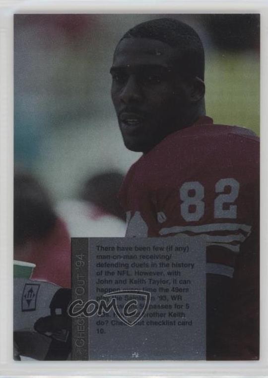 1994 Playoff Checklists John Taylor #9 0t3