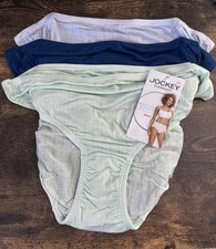 NWT Women  s Jockey Size 6 Medium Modal Stretch Supersoft Brief Panty 3 Pack