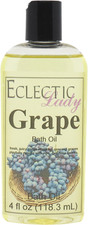 Grape Bath Oil - Scented Body Oil - Relaxing  Moisturizing Bathing Oil
