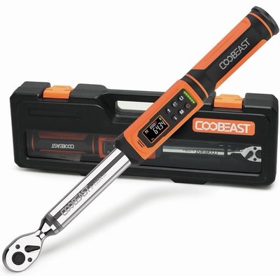 Coobeast Digital Electronic Torque Wrench, 3/8 Drive 1.5-99.5 Ft-lbs./2-135Nm