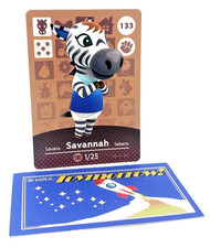 Animal Crossing Nintendo Amiibo - SAVANNAH 133 - Series 2 Authentic Card
