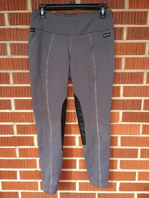 Kerrits Riding Pants Womens Sz Medium Black Knee Patch Equestrian Breech Pocket