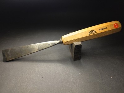 Stubai No 1 Straight Chisel 1 in Cut Wood Carving Austria