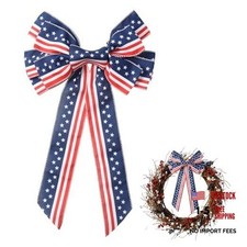 4th of July Bows Large Patriotic Bows Red White Blue 1 pcs Patriotic: Style a