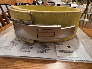 Pioneer Brown Leather Lever Buckle Powerlifting Belt Medium (31-40)