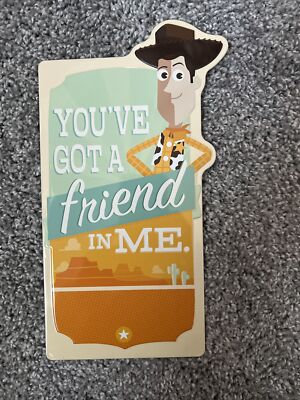 Vintage hallmark Toy Story Woody Tin Sign 11x5 You've Got A Friend