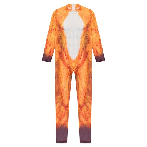 Unisex Kids Unitard Vivid Jumpsuit Animal Cosplay Bodysuit Long Sleeve Rompers - Picture 65 of 73