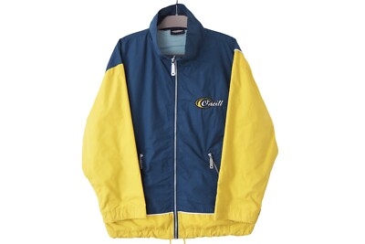 Vintage O'NEILL Jacket Size S oversize blue yellow 90s sport style small logo