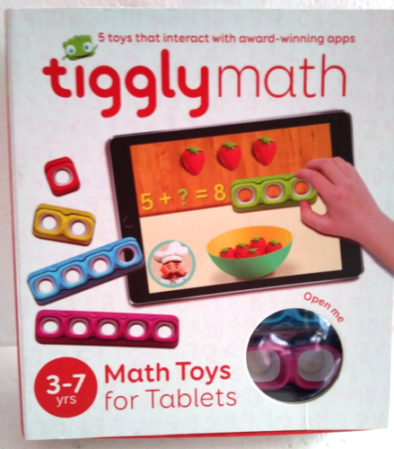 Tiggly Math Hands-on Math Toys for Tablets & Apps Age 3-7 Interactive Learning - Picture 1 of 5