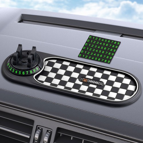 Multifunctional Car Anti-Slip Mat Rotatable Car Dashboard Pad Phone Holder NBL - Picture 7 of 17