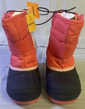 New Cat  Jack Girls Dane Winter Boots Pink/Black Comfort Insulated - Sz: 7