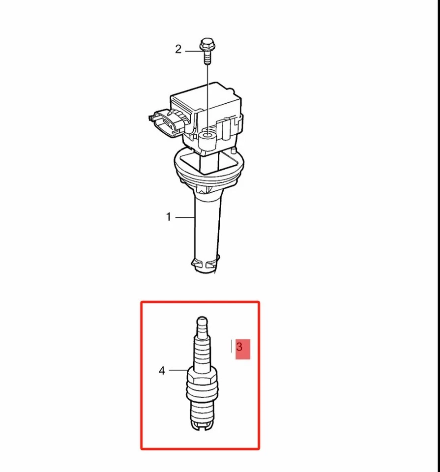 Juego de bujías originales para Volvo S60 V40 V40CC V60 V70 XC60 31459004 Foto 4 de 4