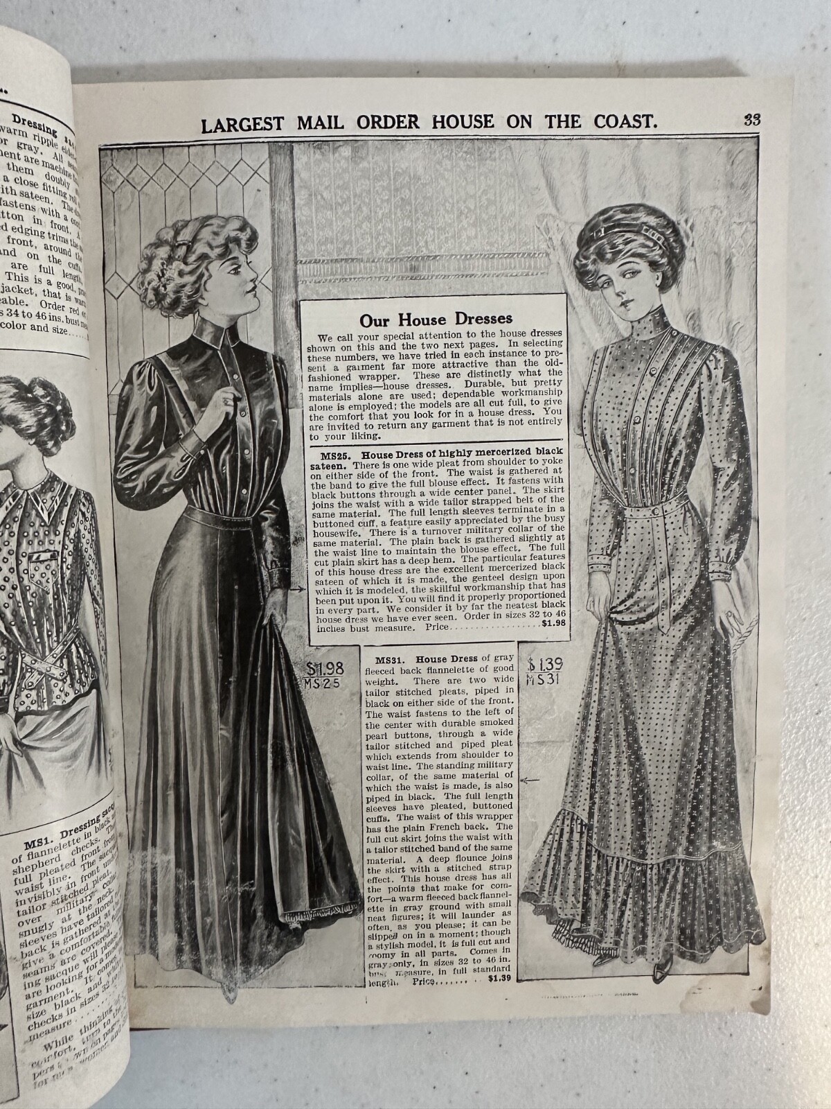 1911 clothing catalogs 3 San Francisco New York clothes Hale's Weinstock costume