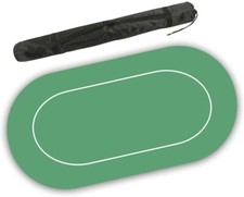 DA VINCI 36x70" Non Slip Rubber Poker & Card Game Mat, Table Layout, Playmat
