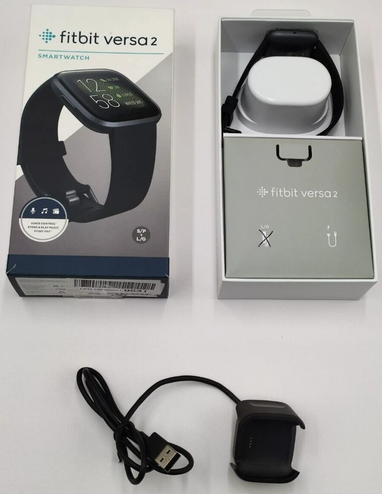 Fitbit Versa 2 SmartWatch Activity Fitness Tracker Schwarz DEFEKT - Bild 3 von 4