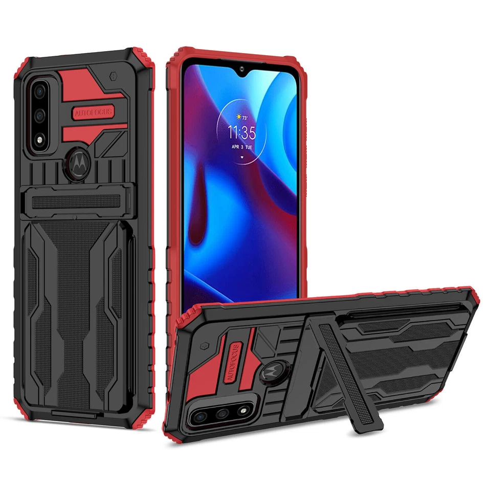 Luxury Rugged Armor Stand Cover Case For 16 15 14 13 12 11 Google Pixel 9 8 6 6A - Image 2 of 4