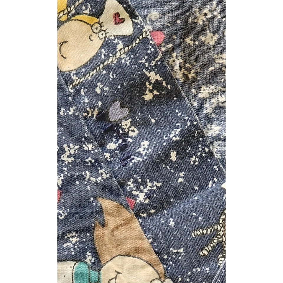 Blusa Médica WS Fundamentals Mujer Talla M Azul Manga Corta Lunas Foto 3 de 4