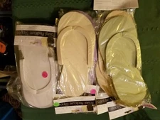 16 Pairs New Old Stock Disposable Pedicure Slippers Cuccio's & ASP Brand