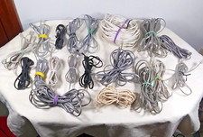 Landline RJ-11 Phone Cables Lot of 19 Various Lengths and Colors Total 208 Feet