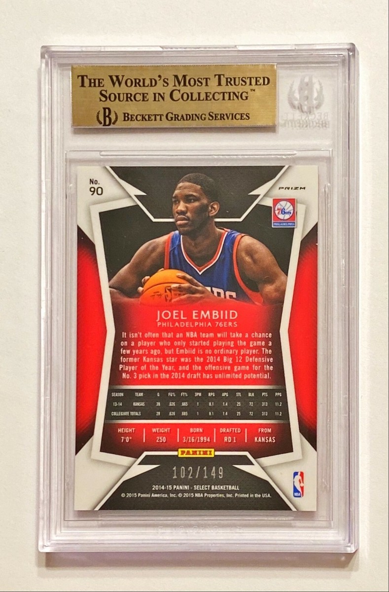 joel embiid select prizm /149 rc nbaカード 2023-24 Panini Select NBA #4 Joel Embiid Blue Prizm