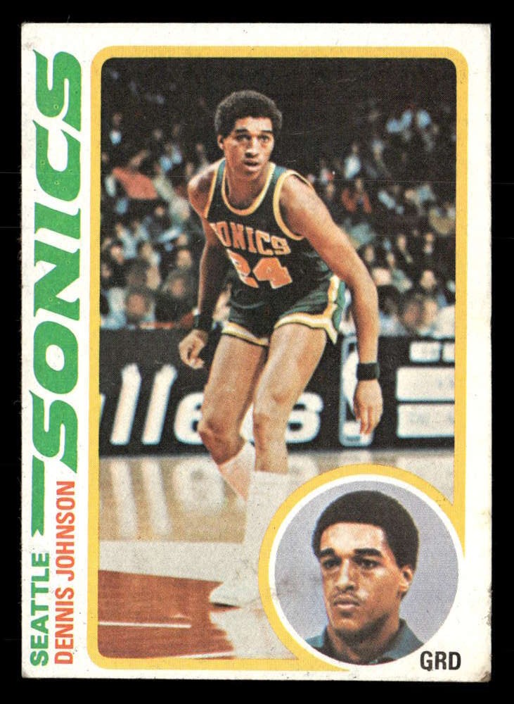 1978-79 Topps Dennis Johnson #78 Rookie Seattle SuperSonics VG Y6438
