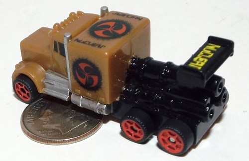 Small mini Hot Wheels Nuclear Rocket Semi Truck Tractor - Picture 4 of 4