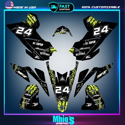 Kit Autocollants/graphiques Personnalisables Pour Yamaha YFZ 450R 2009-2013 - Vinyl 12 Mil, Fabrication USA