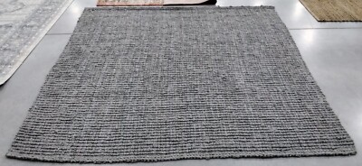 LIGHT GREY 8' X 8' Square Broken Thread Rug, Reduced Price 1172712565 NF447G-8SQ