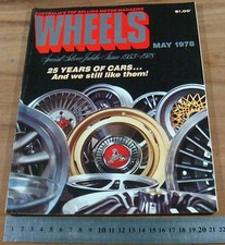 1978.WHEELS.2CV CITROEN.GOLF.BEETLE.AUDI.25th  ANNIVERSARY ISSUE
