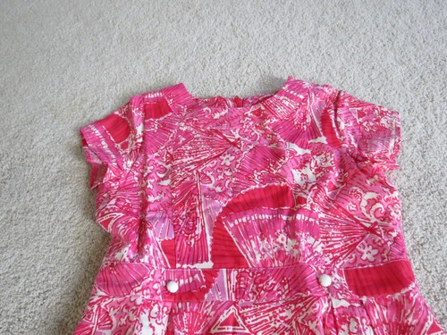 Girls Lilly Pultizer Pink Dress Size 12 Getting Hot in Here Floral - Picture 3 of 17