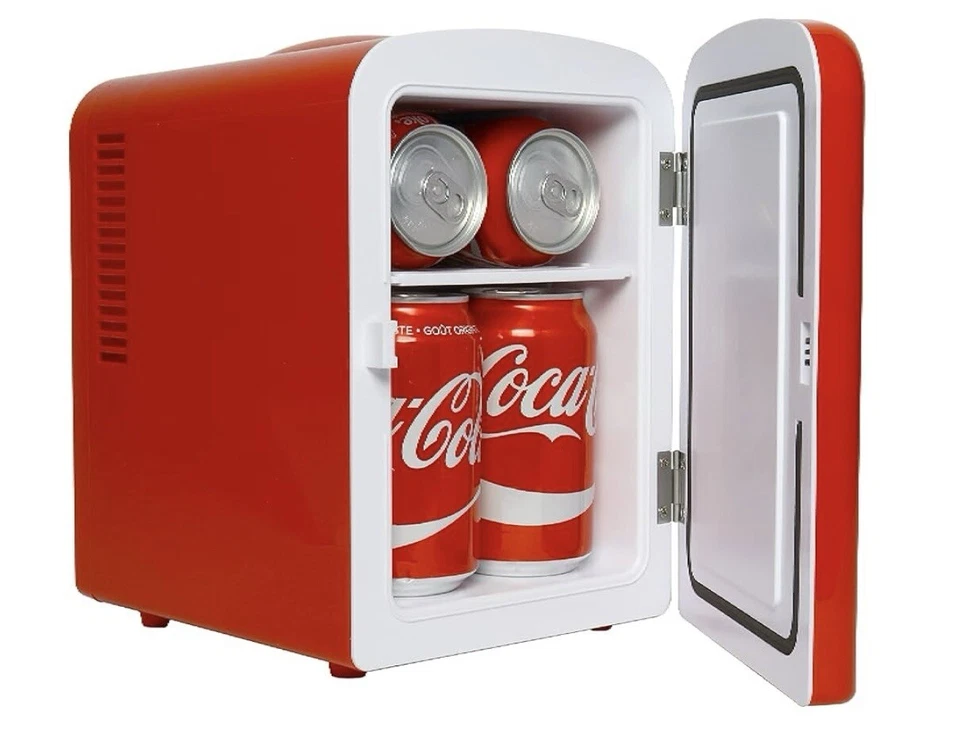 Coca-Cola 6-Can Mini Fridge Cooler/Warmer with Bluetooth Speaker NIB - Image 3 of 4
