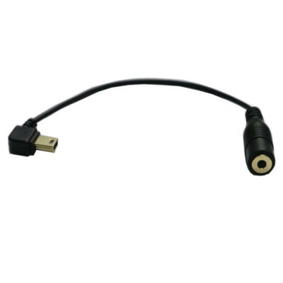 3.5mm Female to Mini USB Male Mic Adapter Audio Cable- GoPro 1 2 3 Hero3+ Hero 4