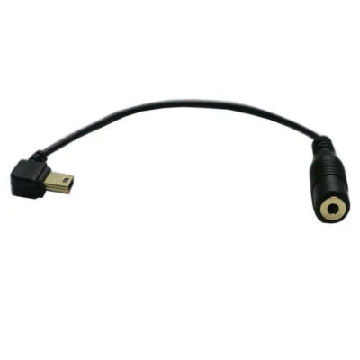 CAMDESIGN 3.5mm Female to Mini USB Male Mic Adapter Audio Cable- GoPro 1 2 3 Hero3+ Hero 4