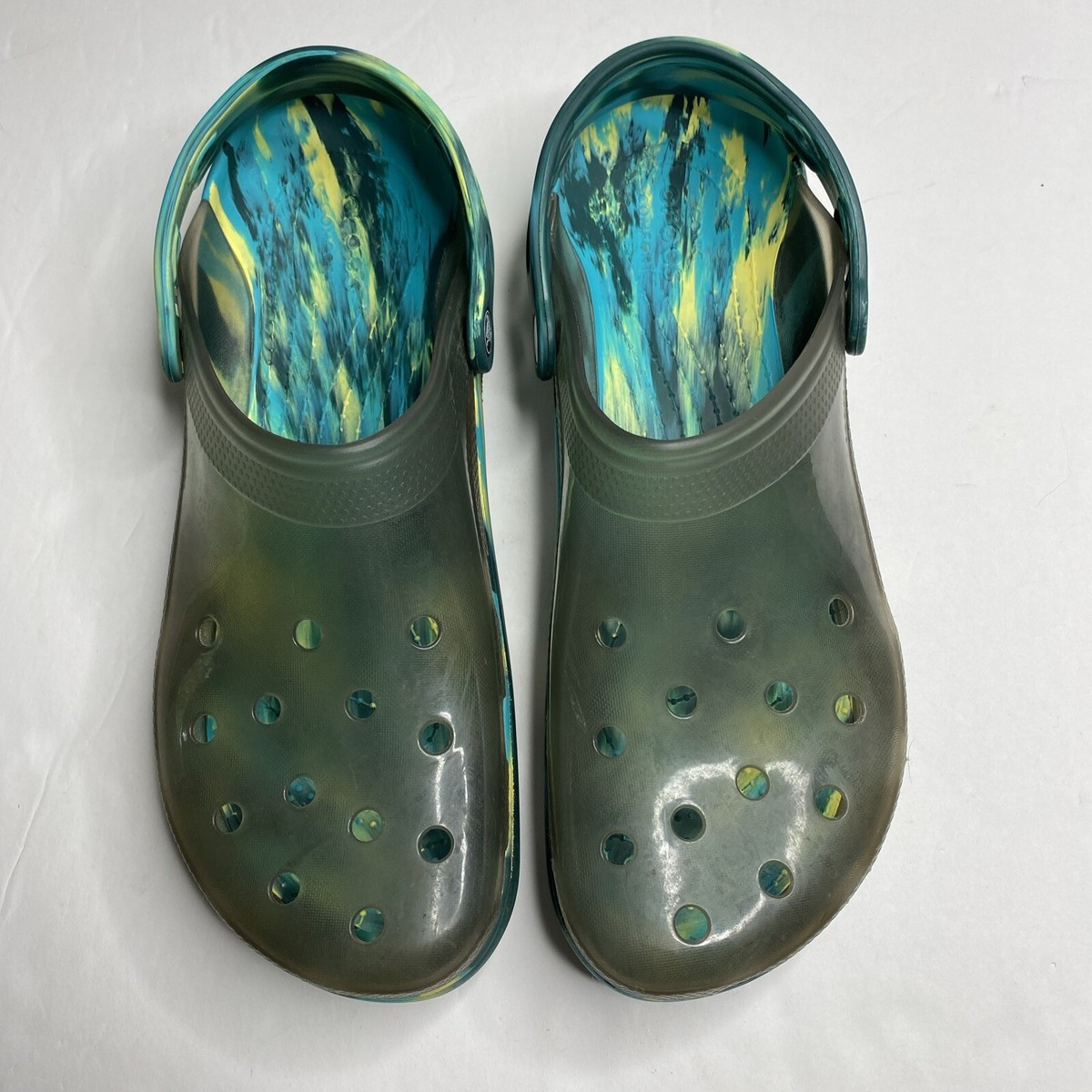 CROCS Classic Translucent Marbled Clog Sandle Size US m12  display picture 2