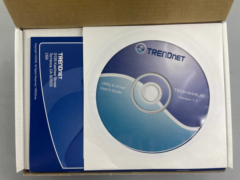 TRENDnet Wireless USB 2.0 Adapter TEW-444UB *UNTESTED* #R44 - Image 3 of 4