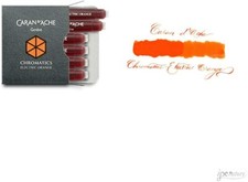 CARAN D'ACHE 8021.052 Boite de 6 cartouches encre ELECTRIC ORANGE