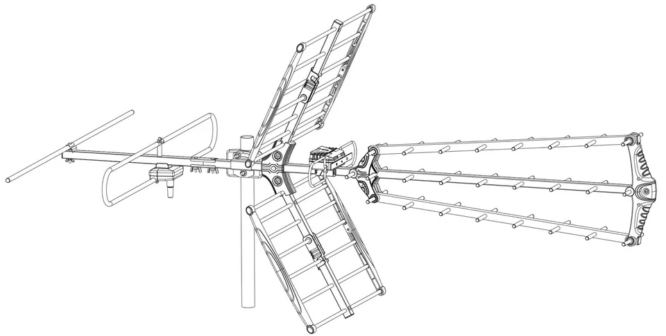 ~ 175 英里 Xtreme 信号远距离 ATSC 电视 VHF UHF FM 户外天线 1080 & 4k — 第 4/4 张图片