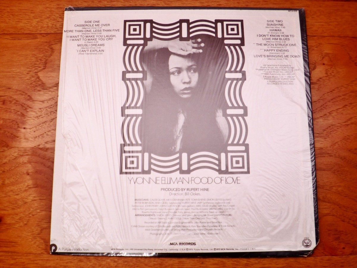 洋楽 AOR CD Yvonne Elliman /Food of Love CD Yvonne Elliman – Food Of Love – Vinyl (LP, Album), 1973
