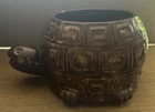 McCOY POTTERY #740 SMILING TURTLE GARDEN PLANTER BROWN GLAZE VINTAGE